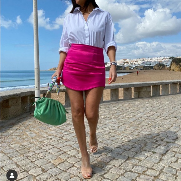 Zara satin effect skirt - Picture 14 of 16